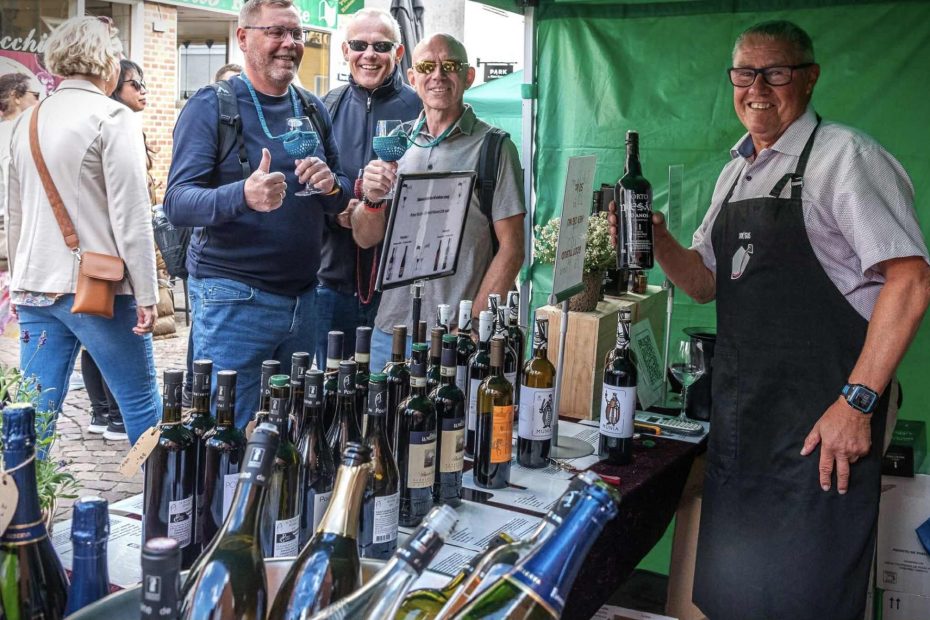 Martin i vinbod hos Ribe Vinfestival